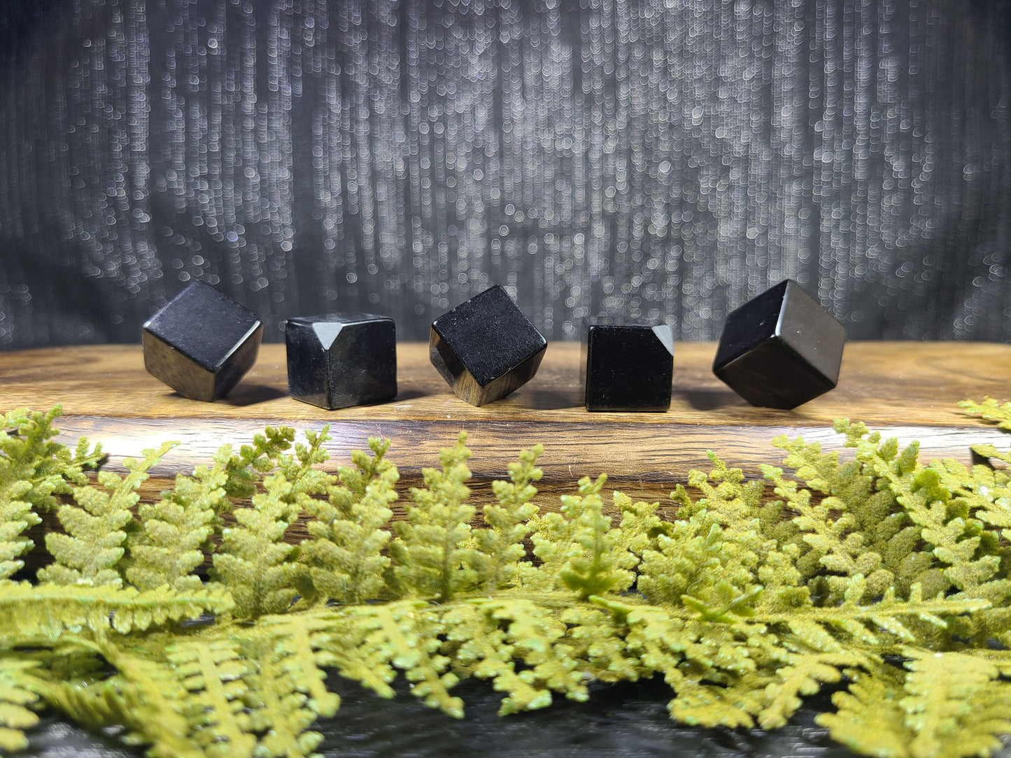 Black Obsidian "Floating" Mini Cubes