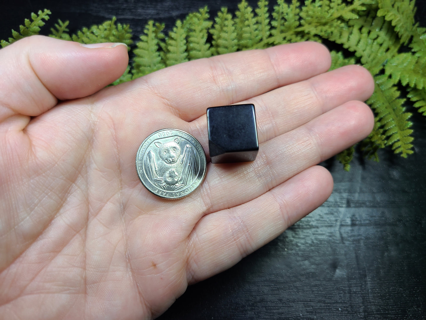 Black Obsidian "Floating" Mini Cubes