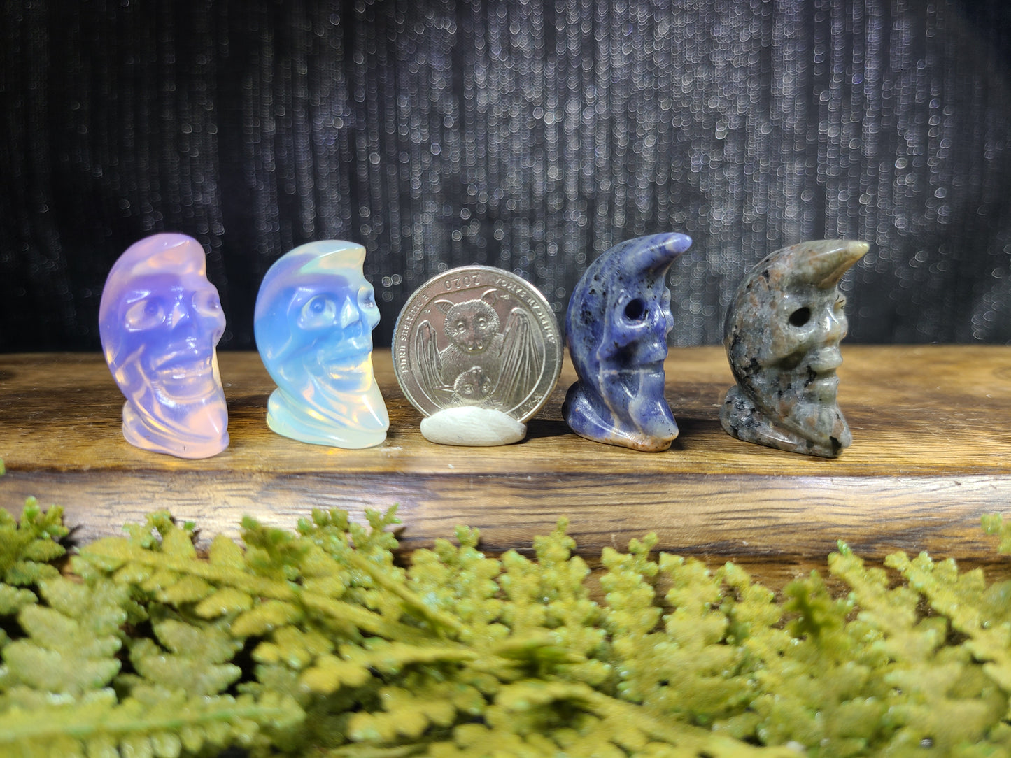 Mini Skull / Man in the Moon Carvings