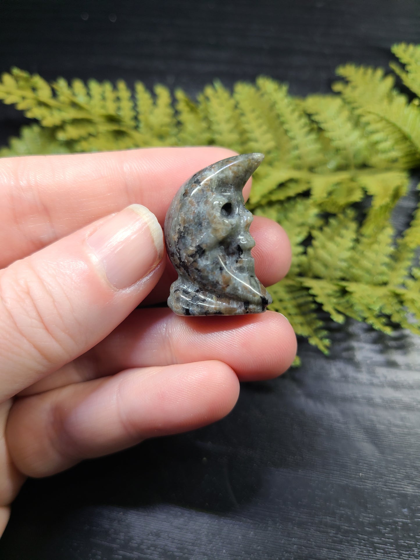 Mini Skull / Man in the Moon Carvings