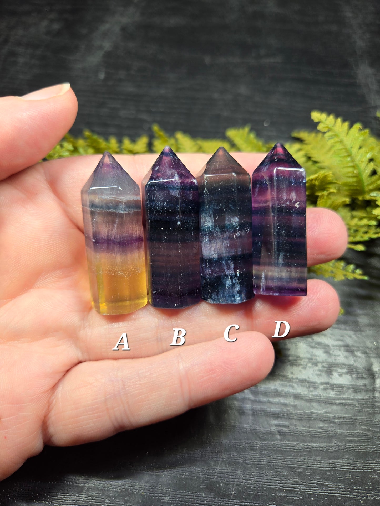 Small Chubby Fluorite Towers