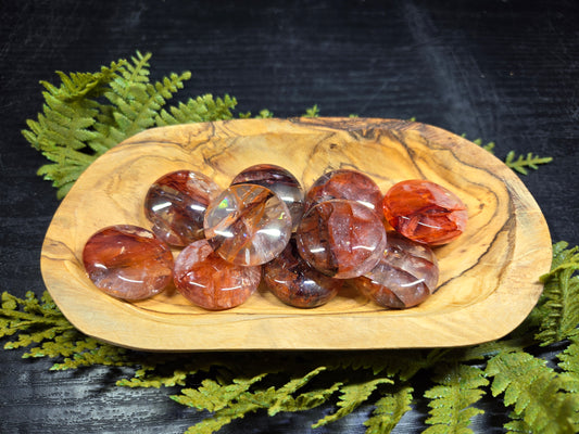 Fire Quartz Mini "Mento" Palm Stones