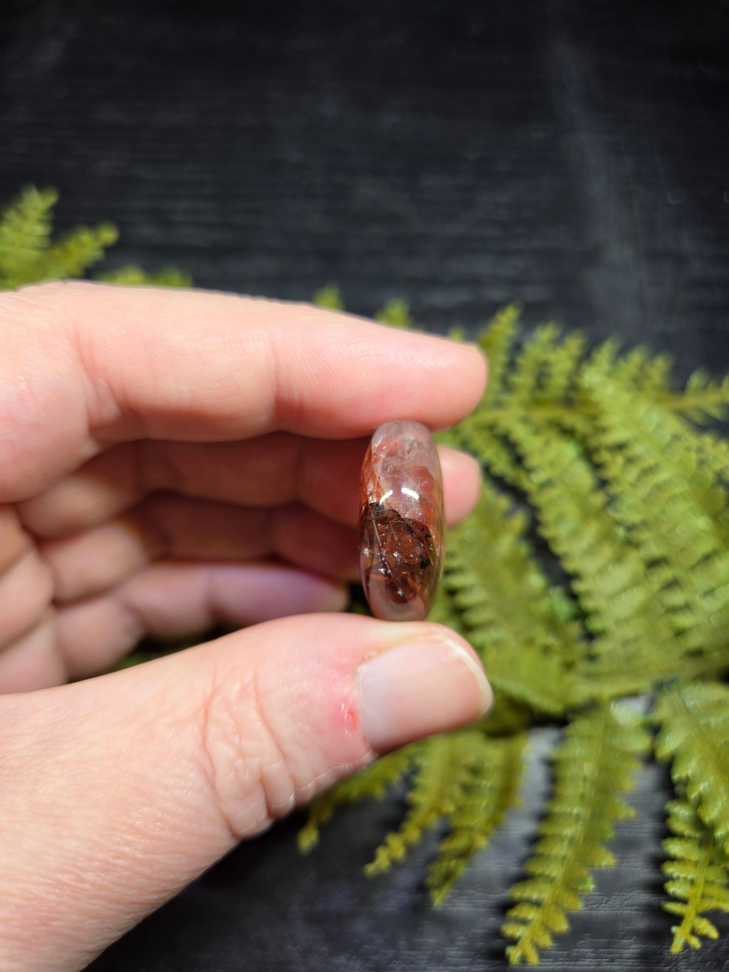 Fire Quartz Mini "Mento" Palm Stones