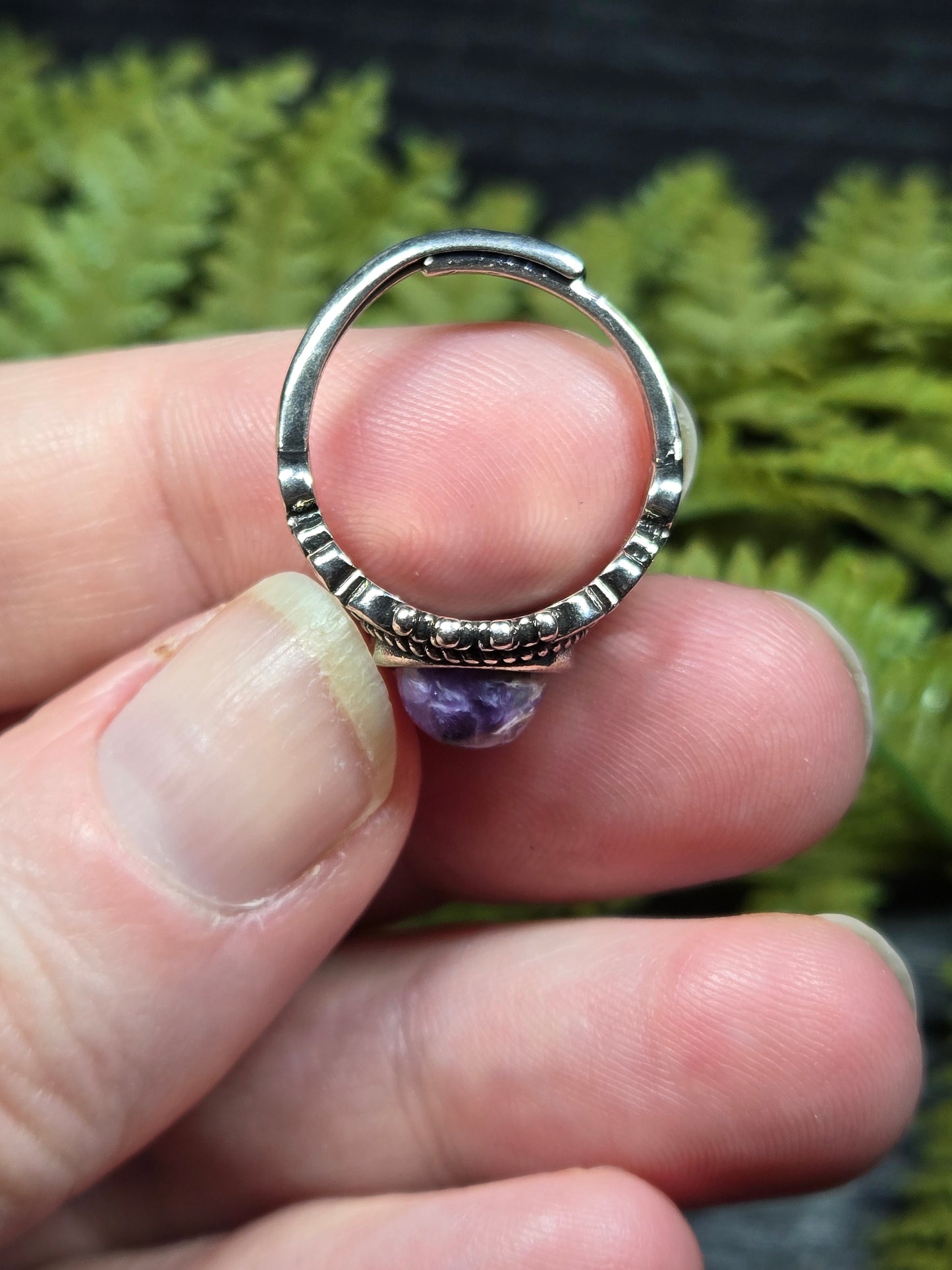 Charoite Adjustable Rings