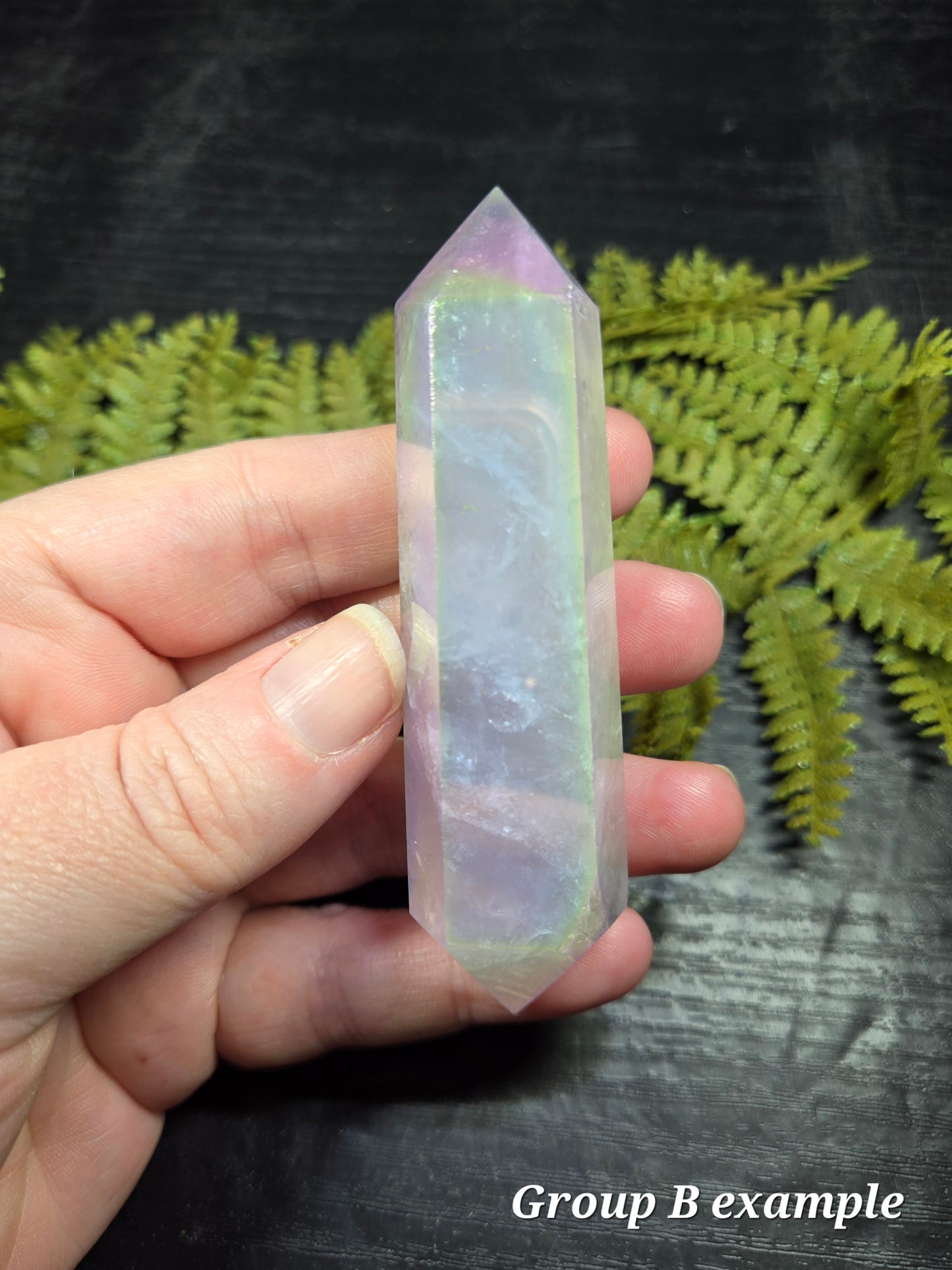 Aura Rose Quartz DT (double terminated points)