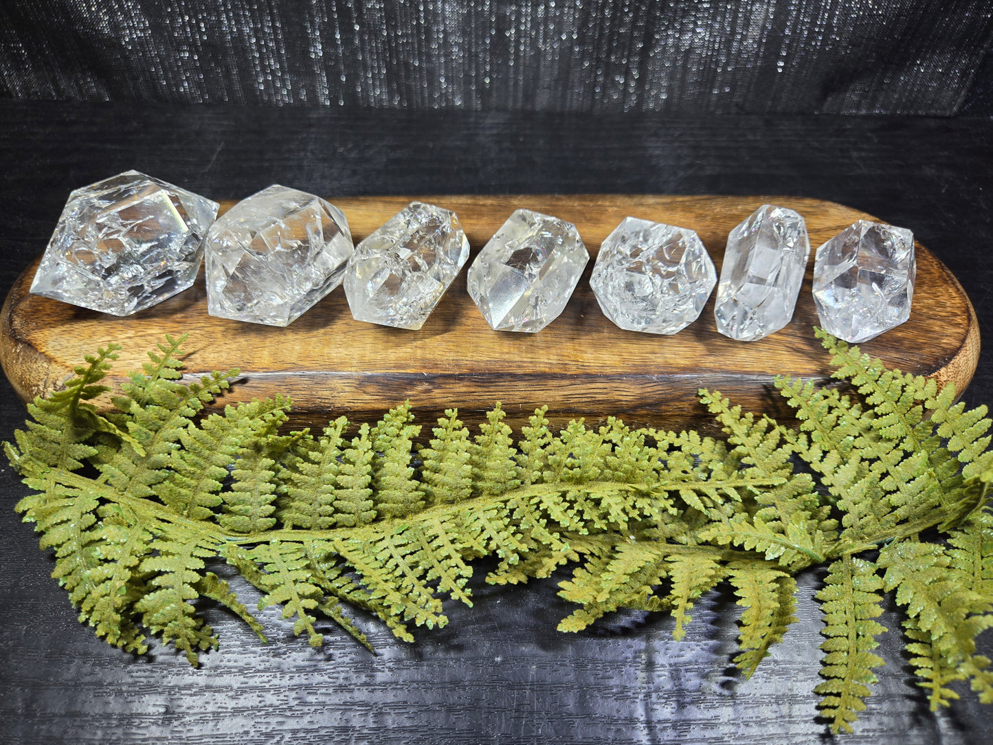 Crackle Quartz Double Terminated Points (Fire & Ice DTs)