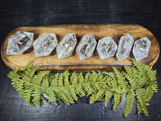Crackle Quartz Double Terminated Points (Fire & Ice DTs)