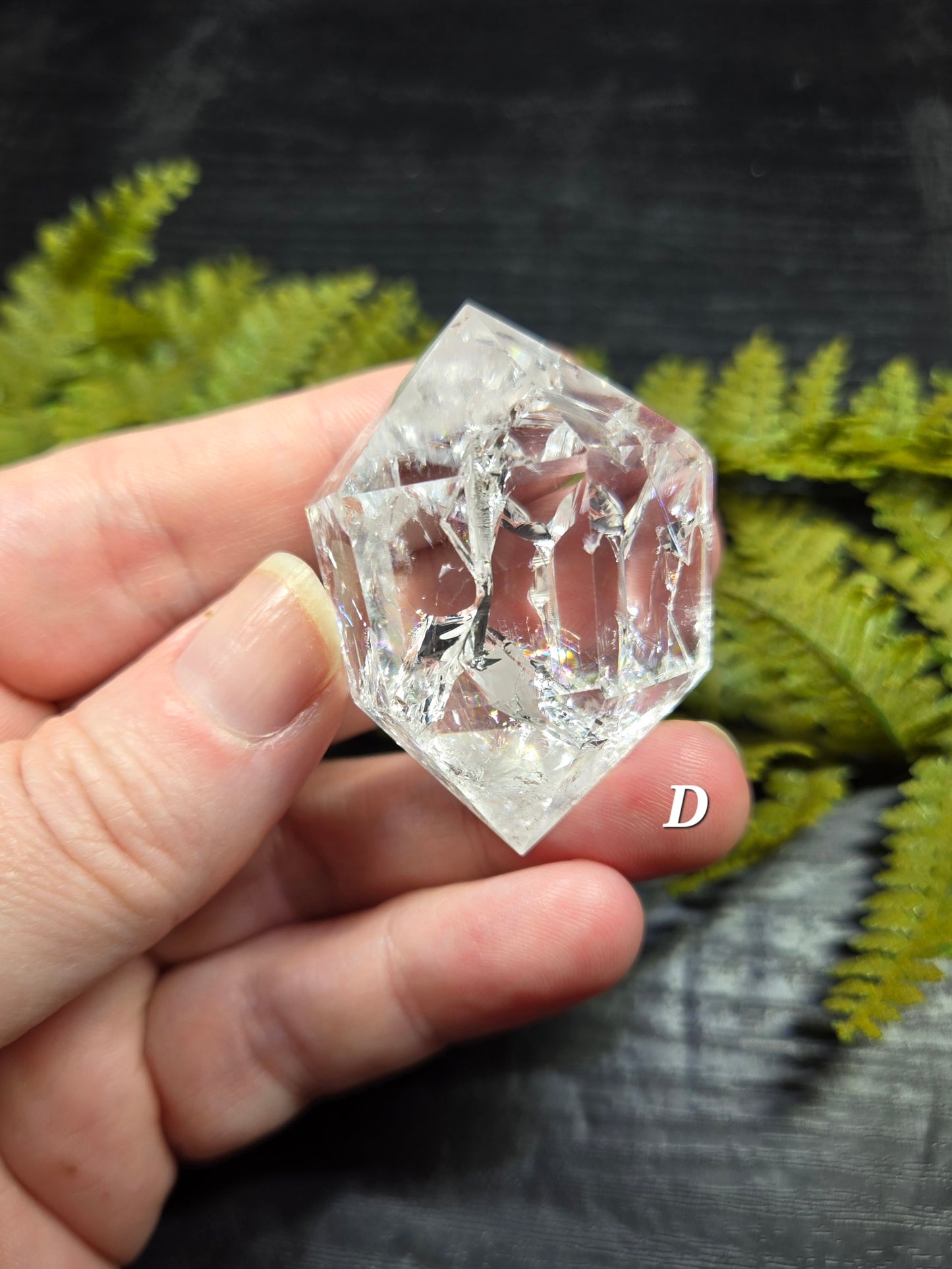 Crackle Quartz Double Terminated Points (Fire & Ice DTs)