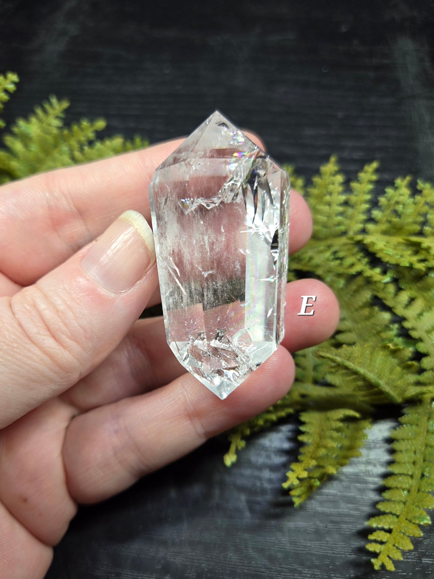 Crackle Quartz Double Terminated Points (Fire & Ice DTs)
