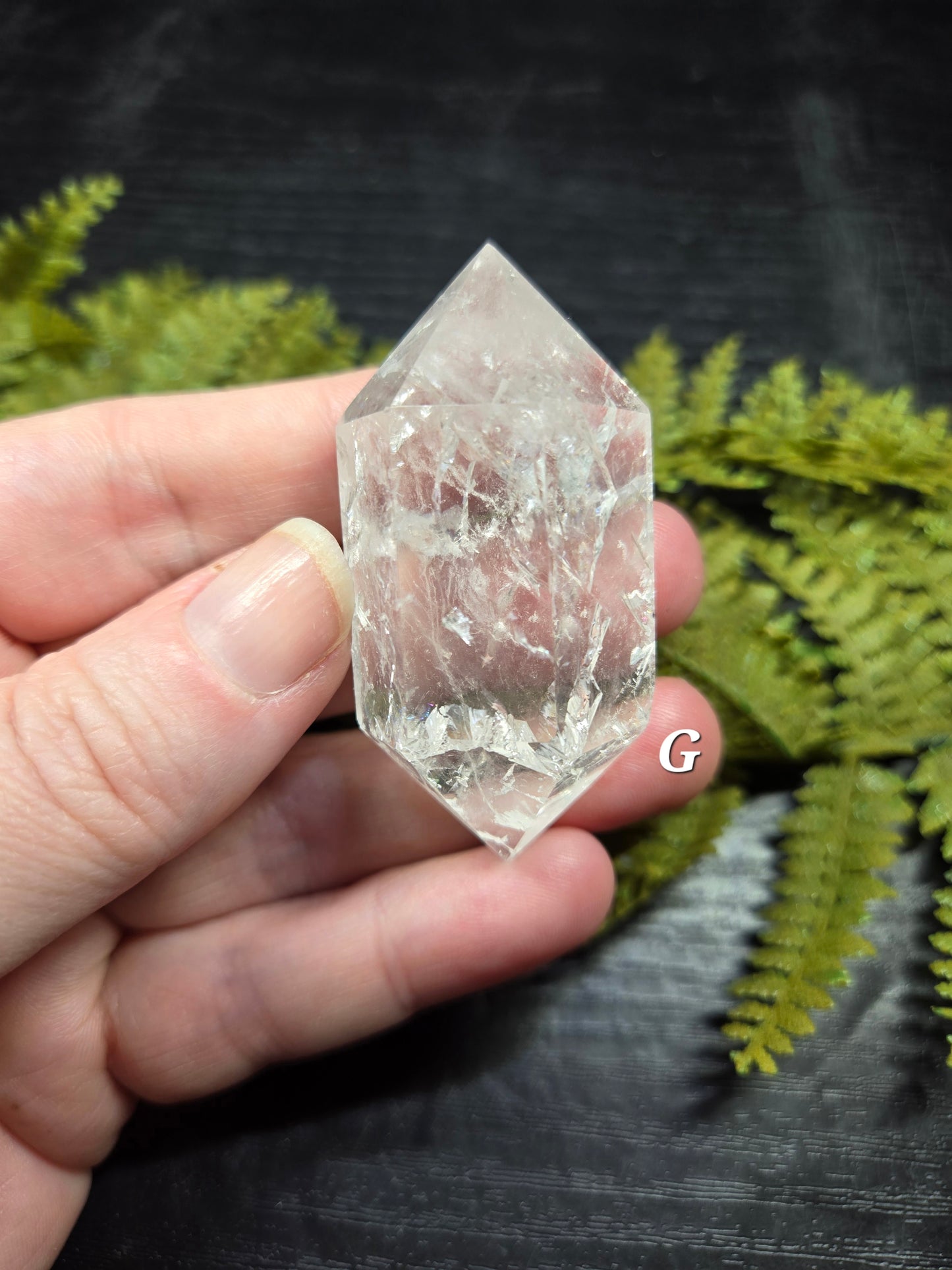 Crackle Quartz Double Terminated Points (Fire & Ice DTs)