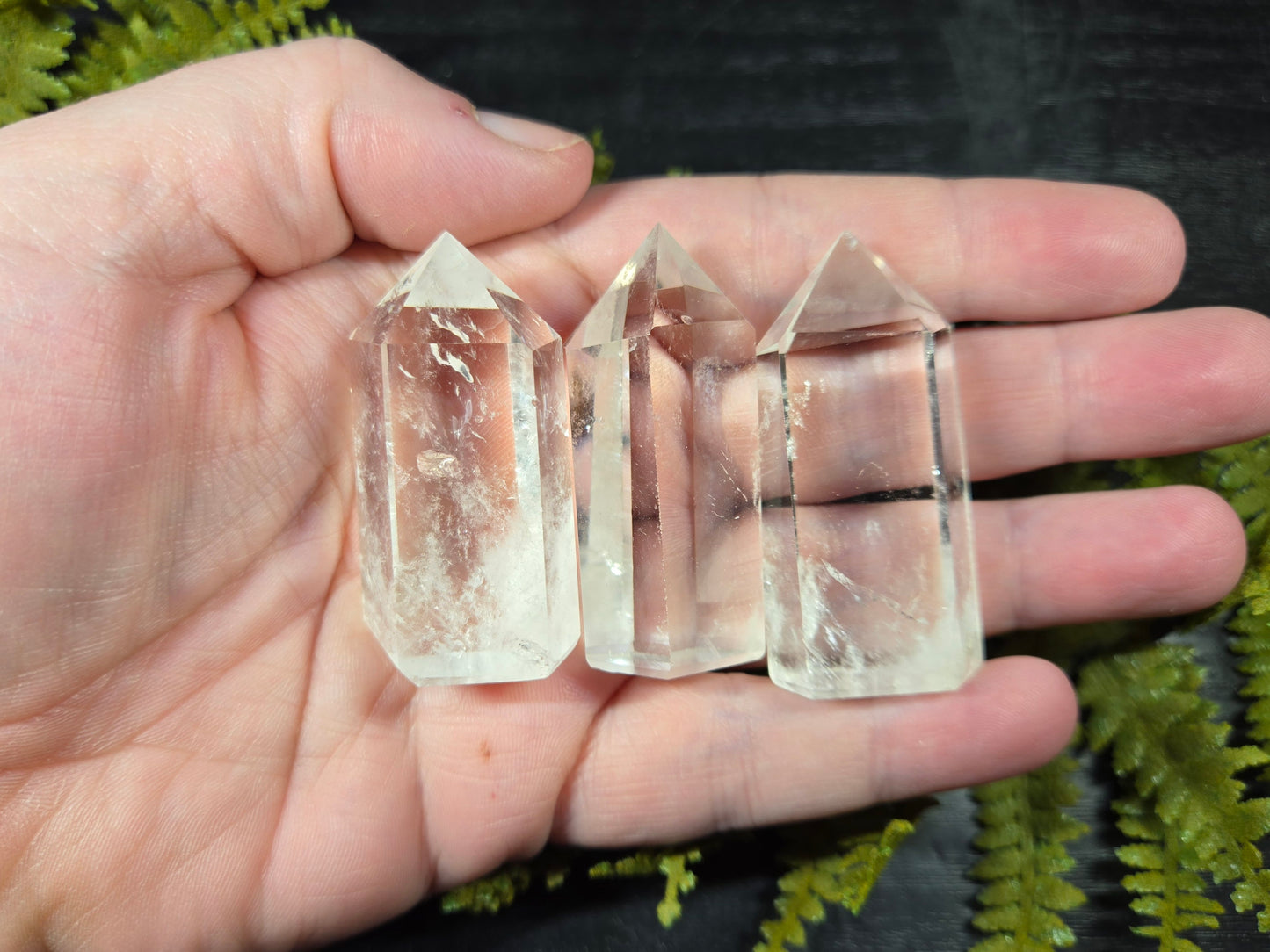 Small Ultra Clear Quartz Towers