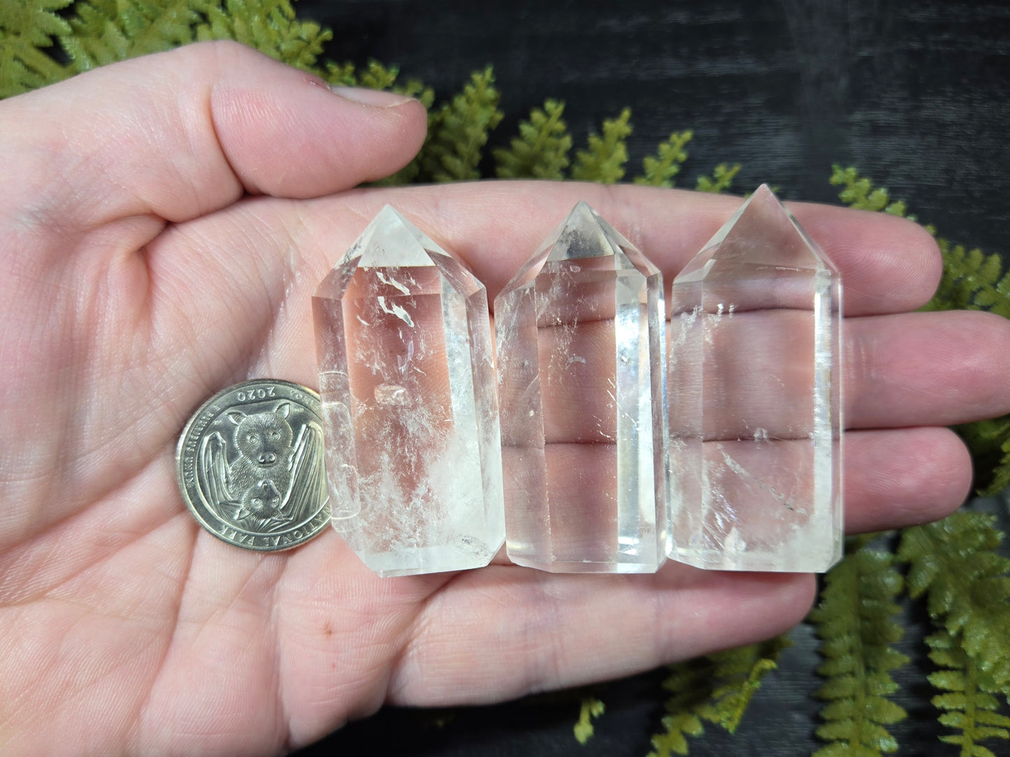 Small Ultra Clear Quartz Towers