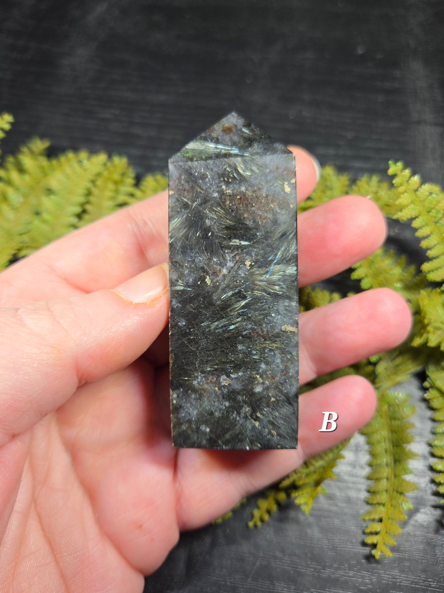 Astrophyllite (anthrophyllite) & Garnet Towers