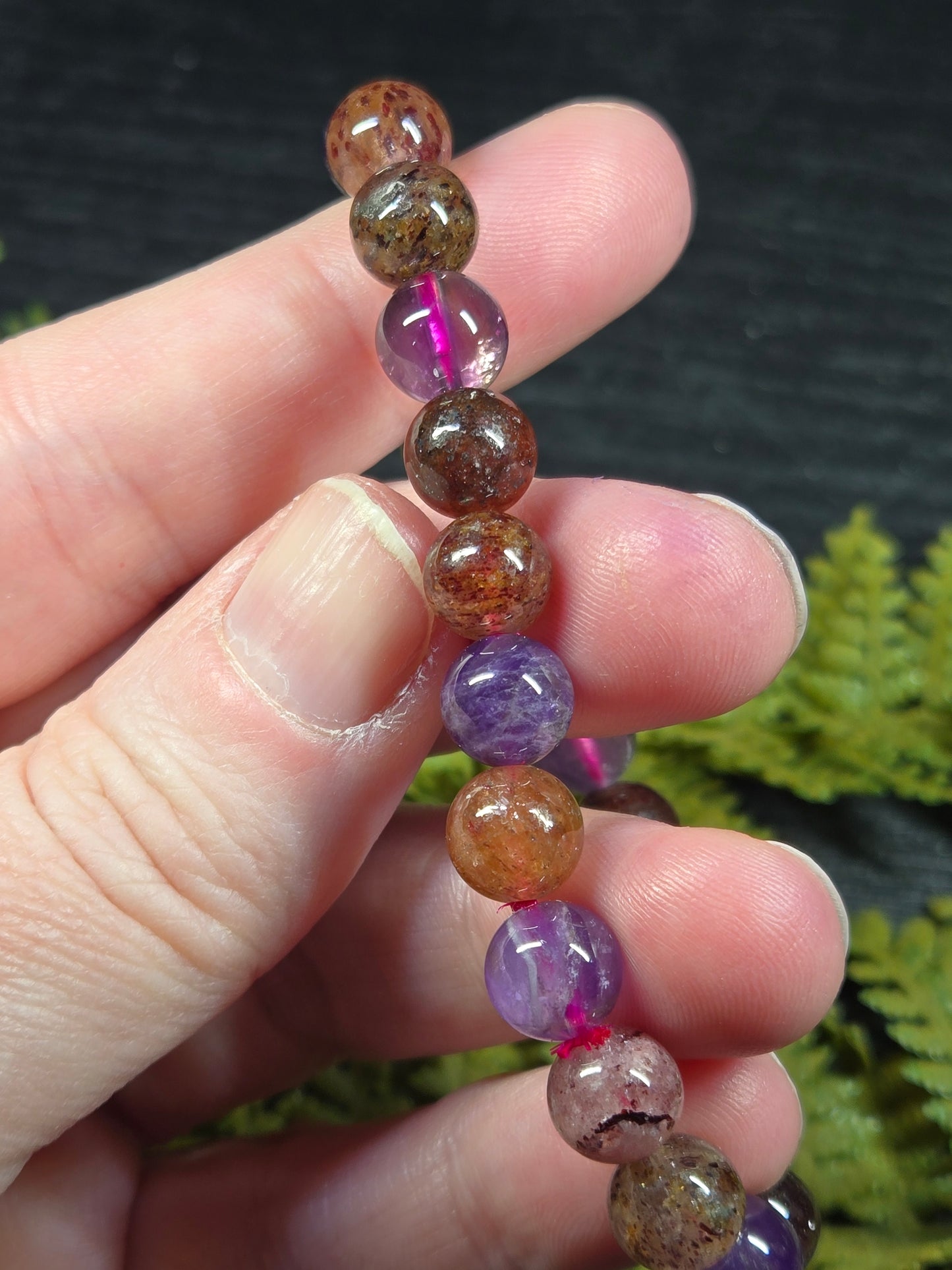 Strawberry Quartz & Amethyst Bracelets (8mm)
