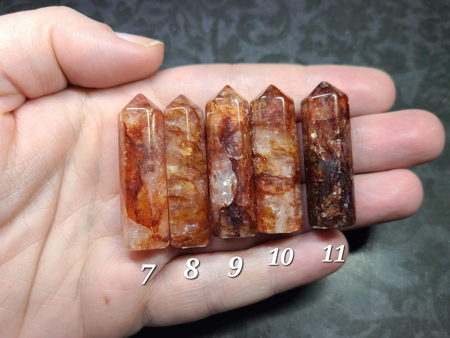 Fire Quartz (Hematite Included) Mini Towers