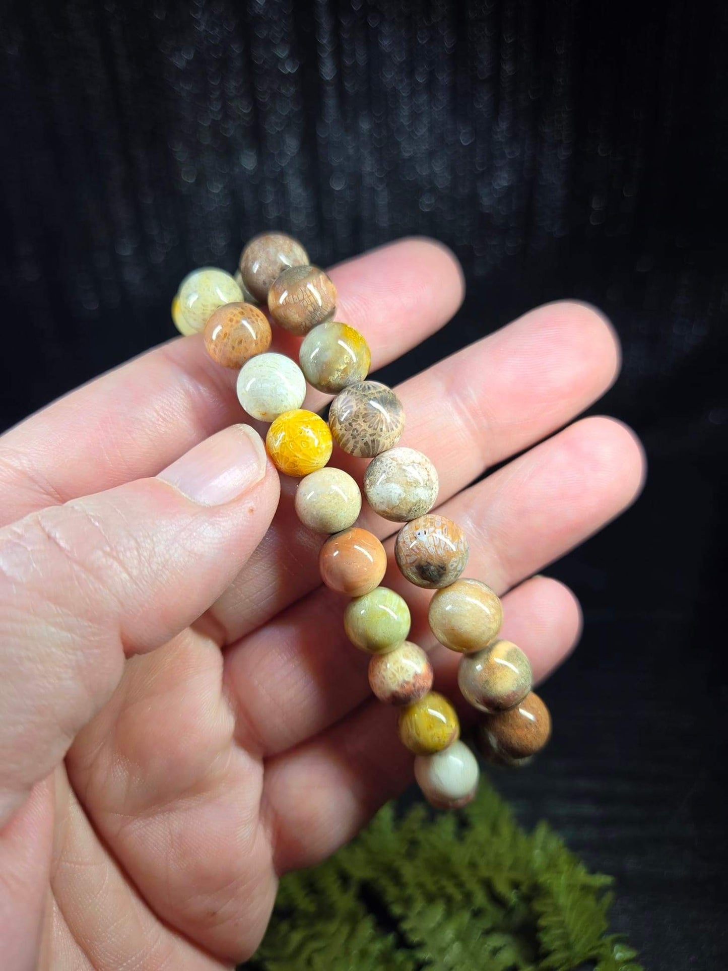 Agatized Fossil Coral Bracelets