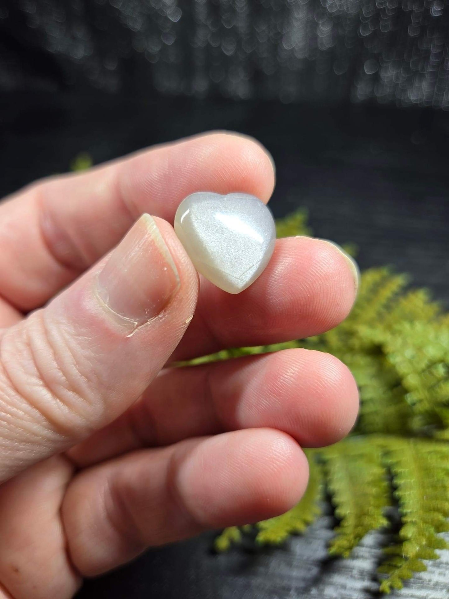Grey Moonstone Mini Heart, Star or Moon