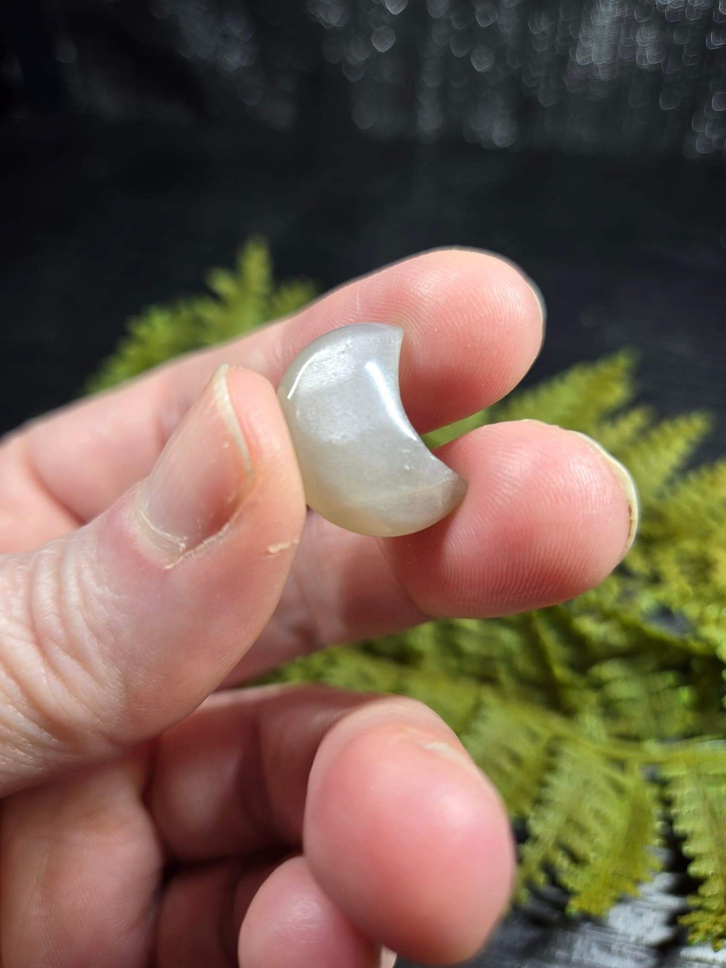 Grey Moonstone Mini Heart, Star or Moon