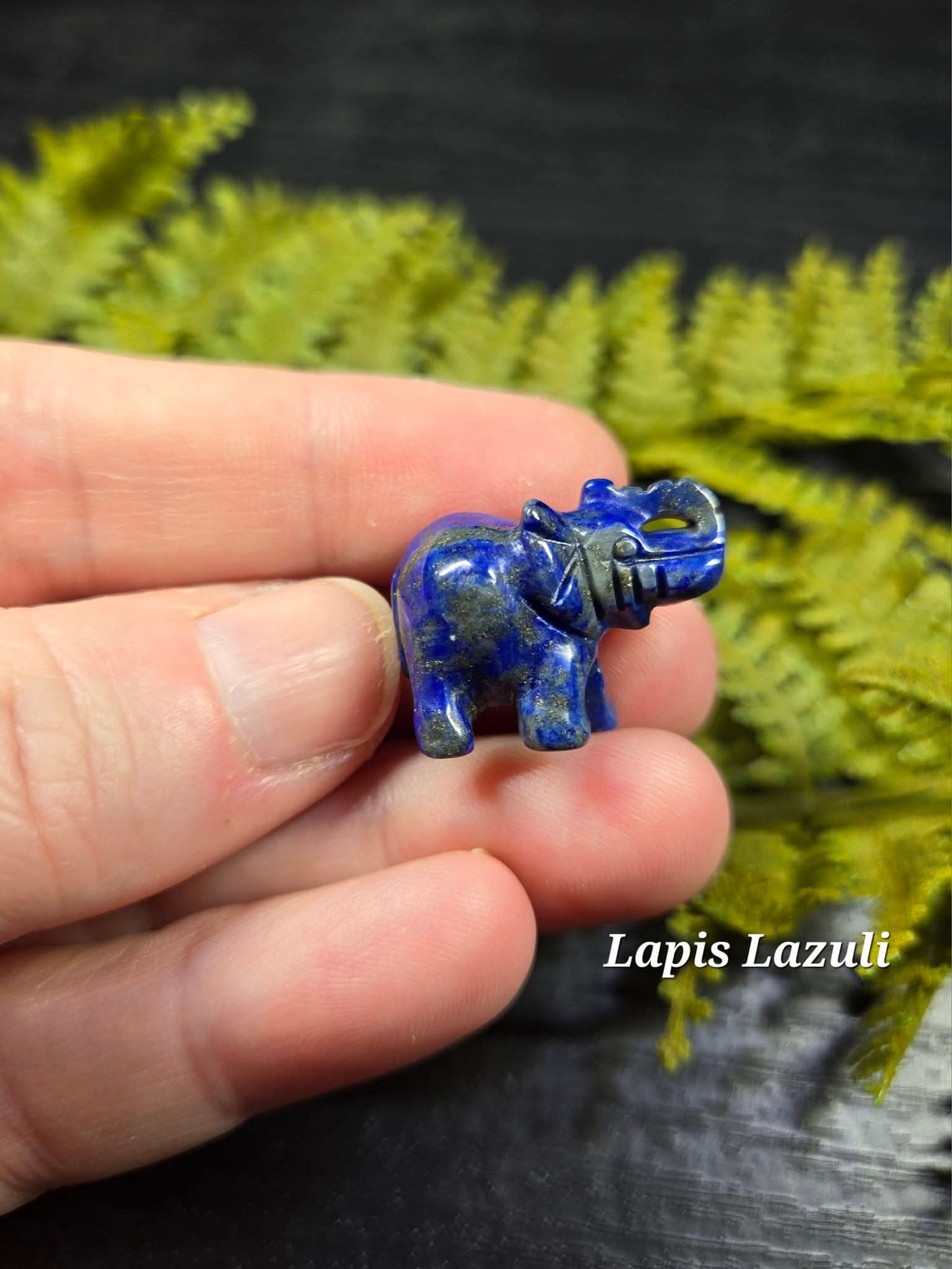 Micro Elephants (Lapis, Amethyst or Bloodstone)