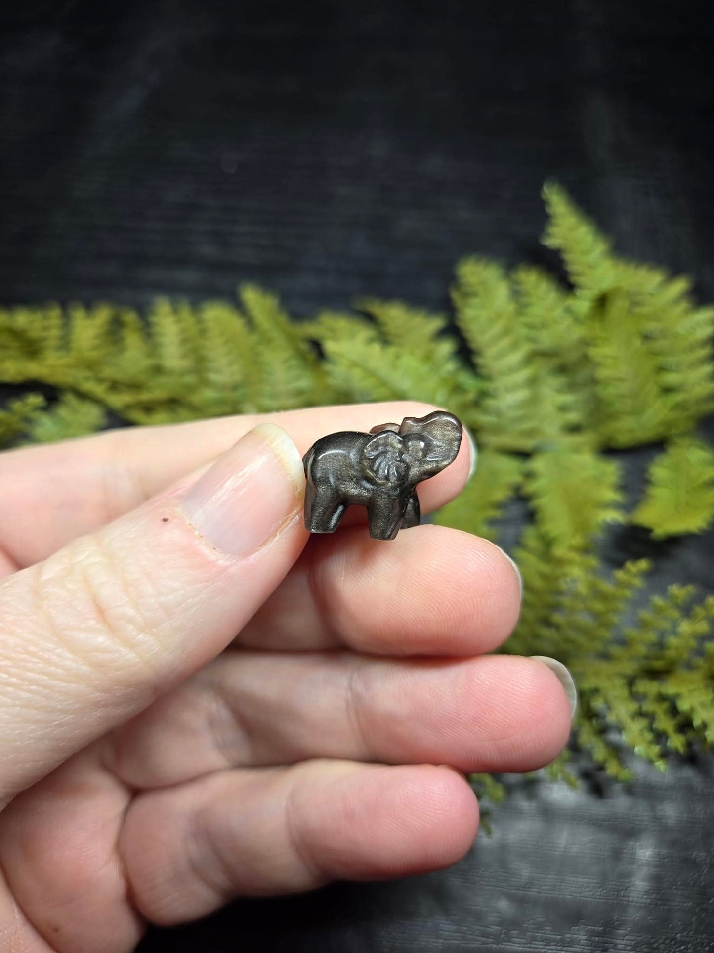 Micro Gold or Silver Sheen Elephants