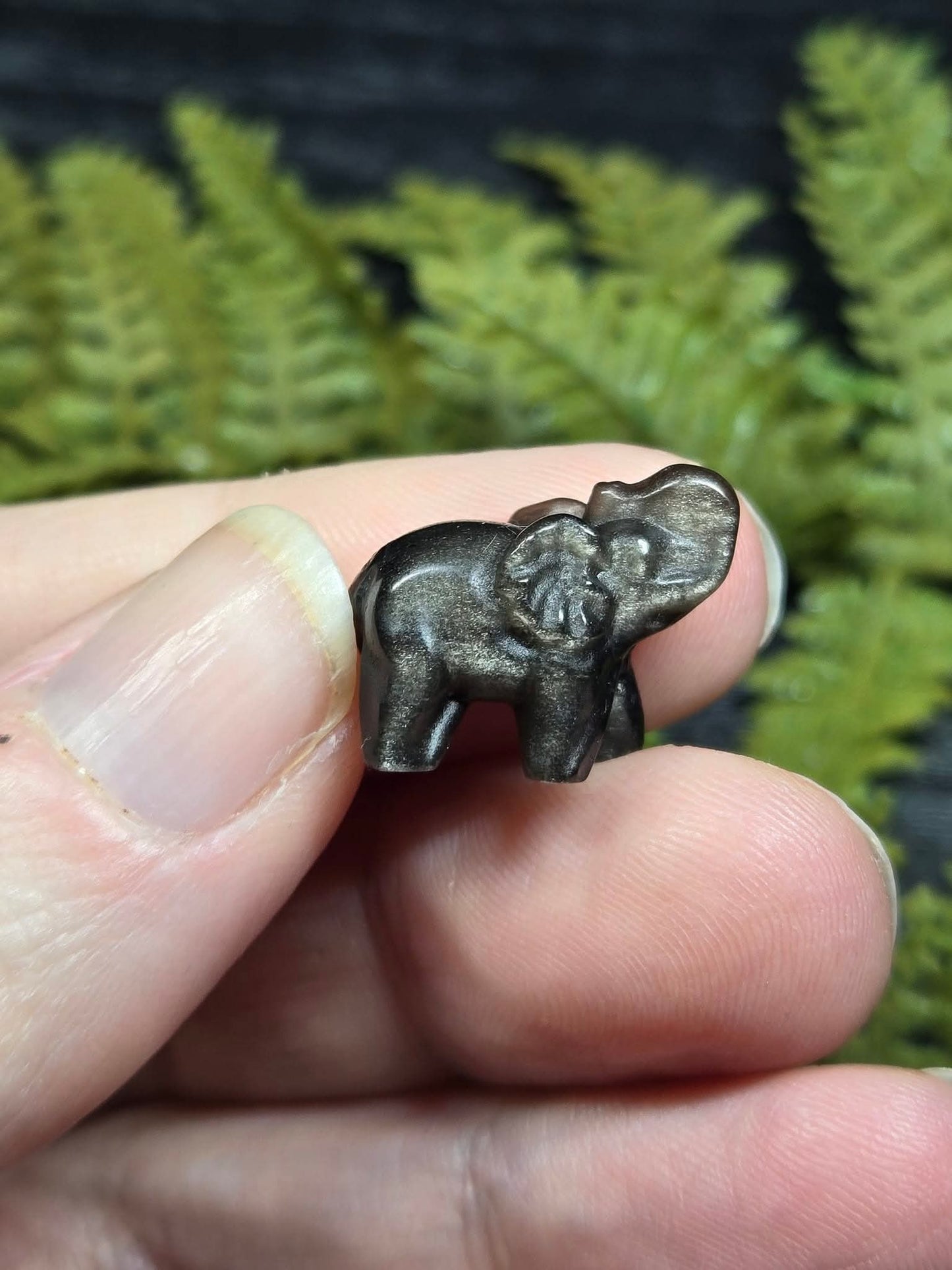 Micro Gold or Silver Sheen Elephants