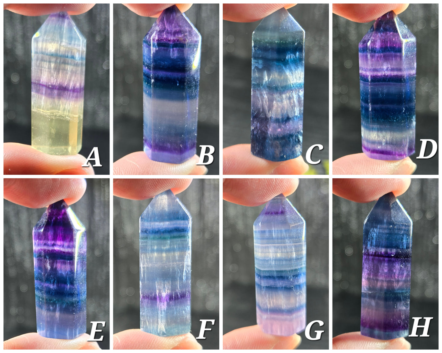 Small Chubby Fluorite Towers