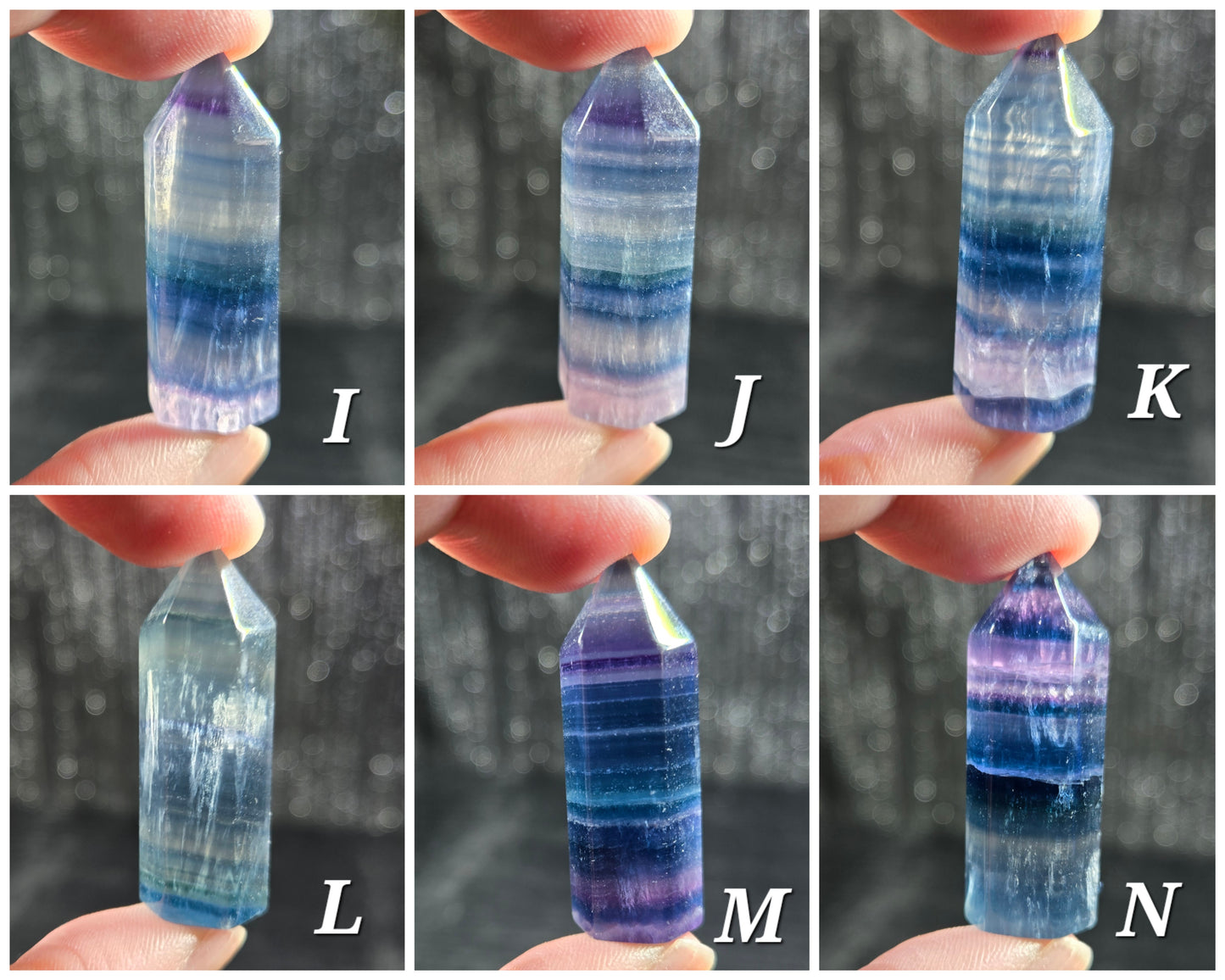 Small Chubby Fluorite Towers