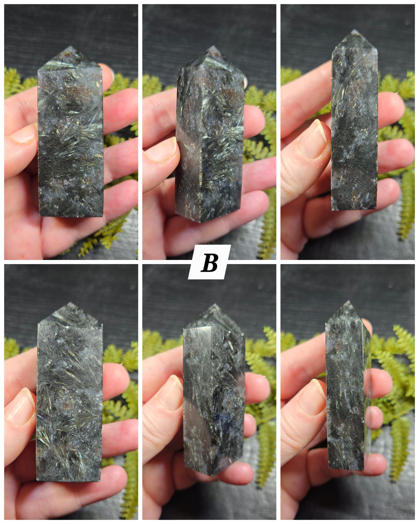 Astrophyllite (anthrophyllite) & Garnet Towers