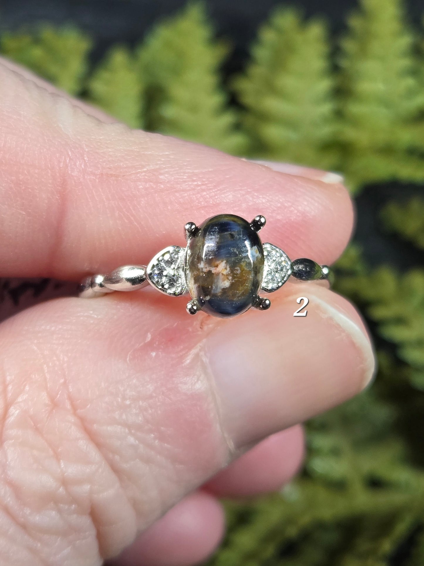 Pietersite Adjustable Rings