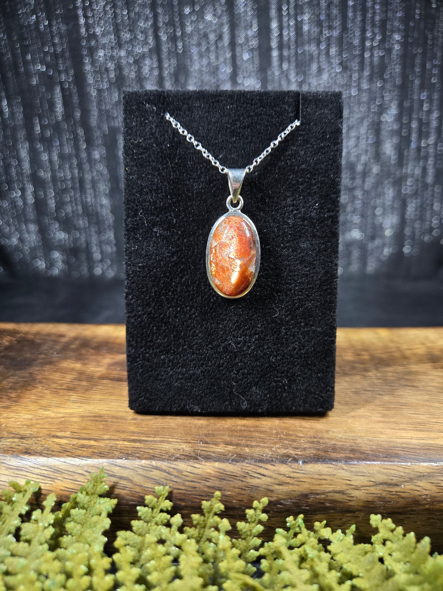 Sunstone Sterling Silver Necklace