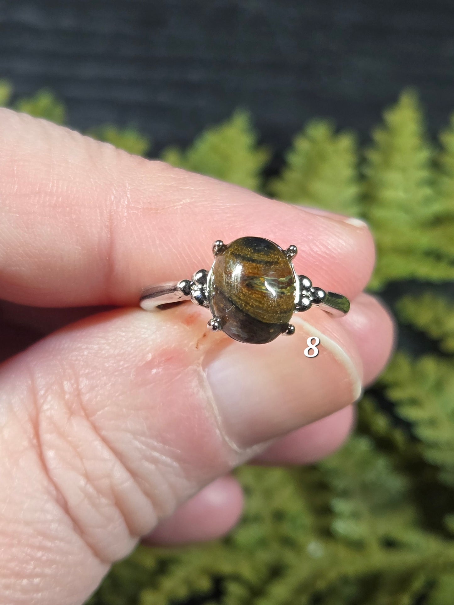 Pietersite Adjustable Rings