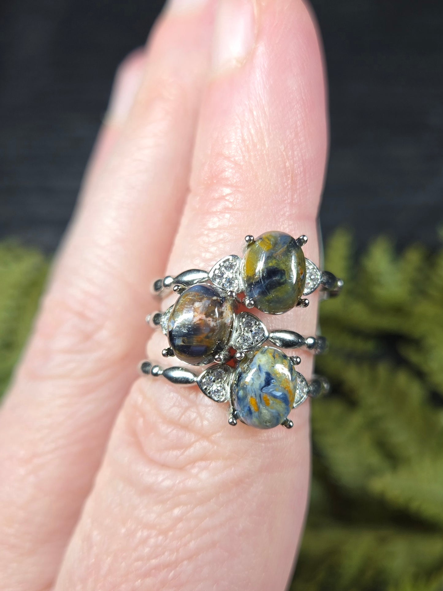 Pietersite Adjustable Rings