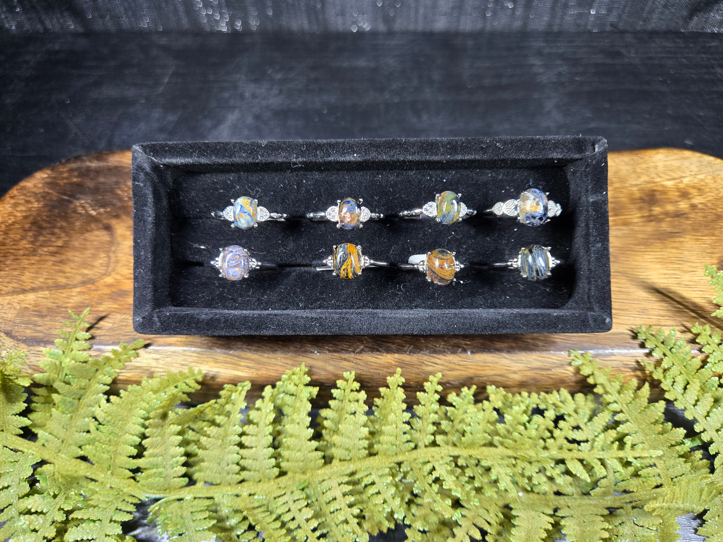 Pietersite Adjustable Rings