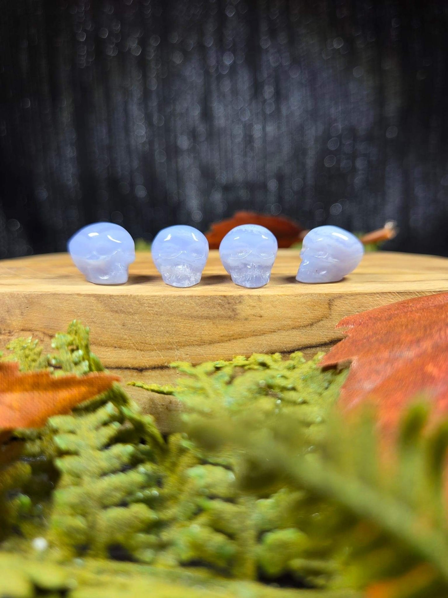 Micro Blue Lace Agate Skulls