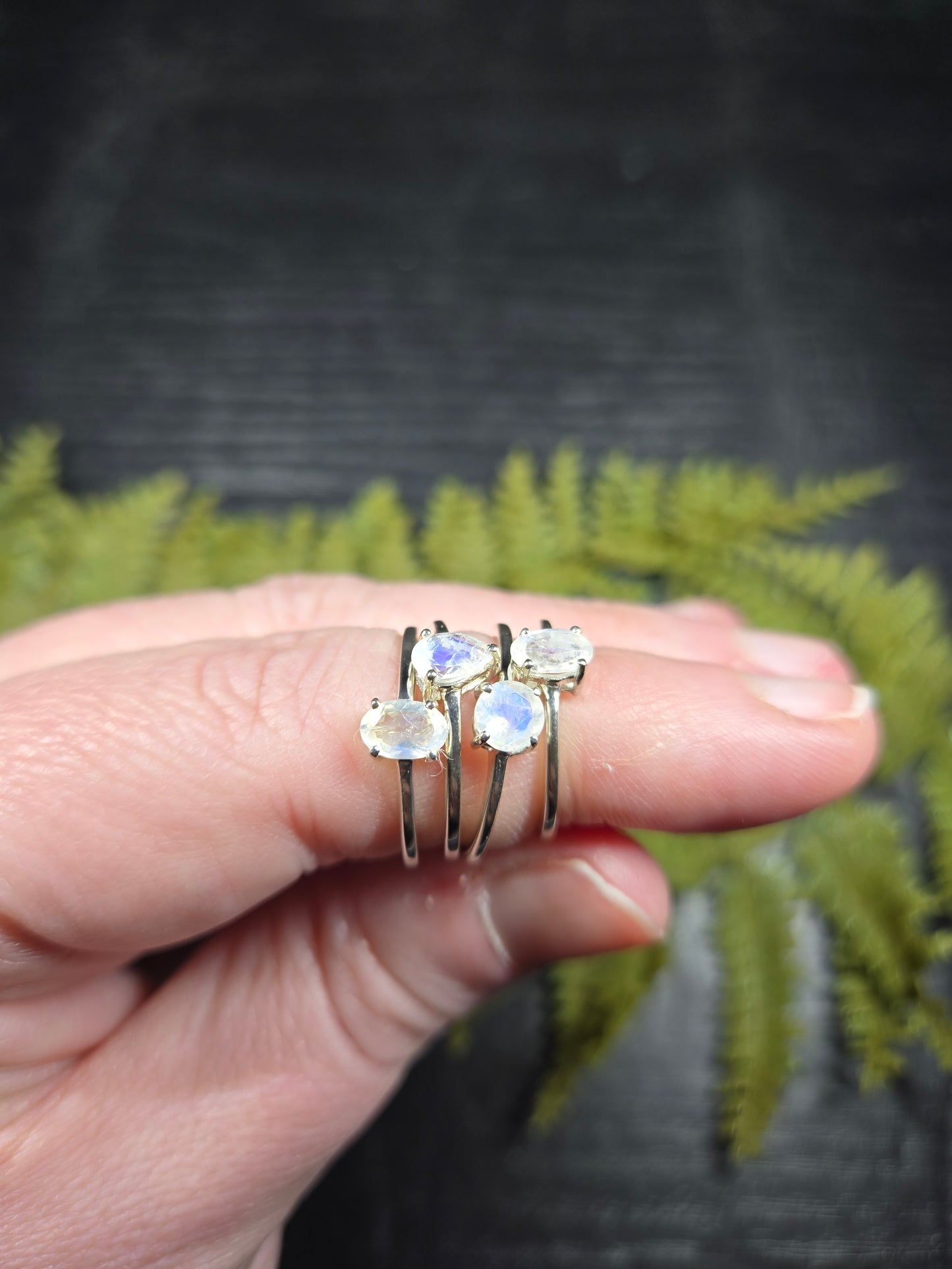 Moonstone Sterling Silver Rings