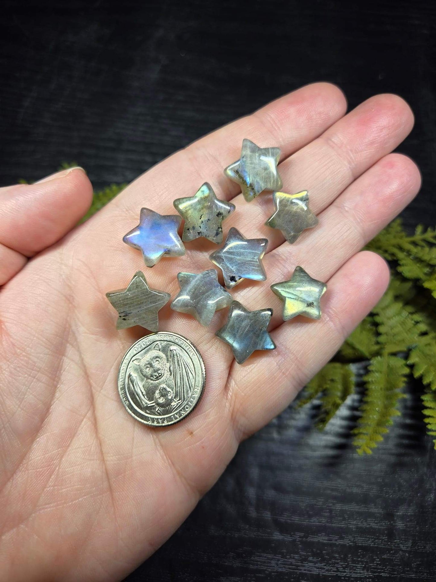 Labradorite Mini Moon, Heart or Star