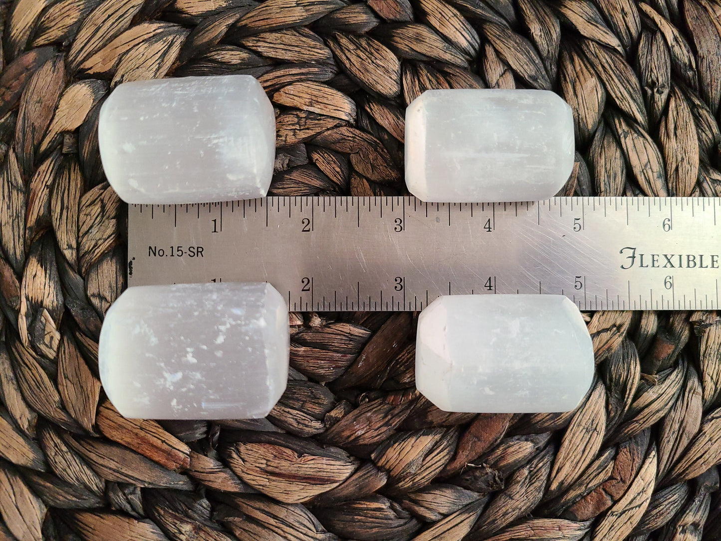 Large Selenite Tumble | 1 EXTRA LARGE satin spar tumble, barrel shaped tumble, mini free form, selenite round, satin spar round