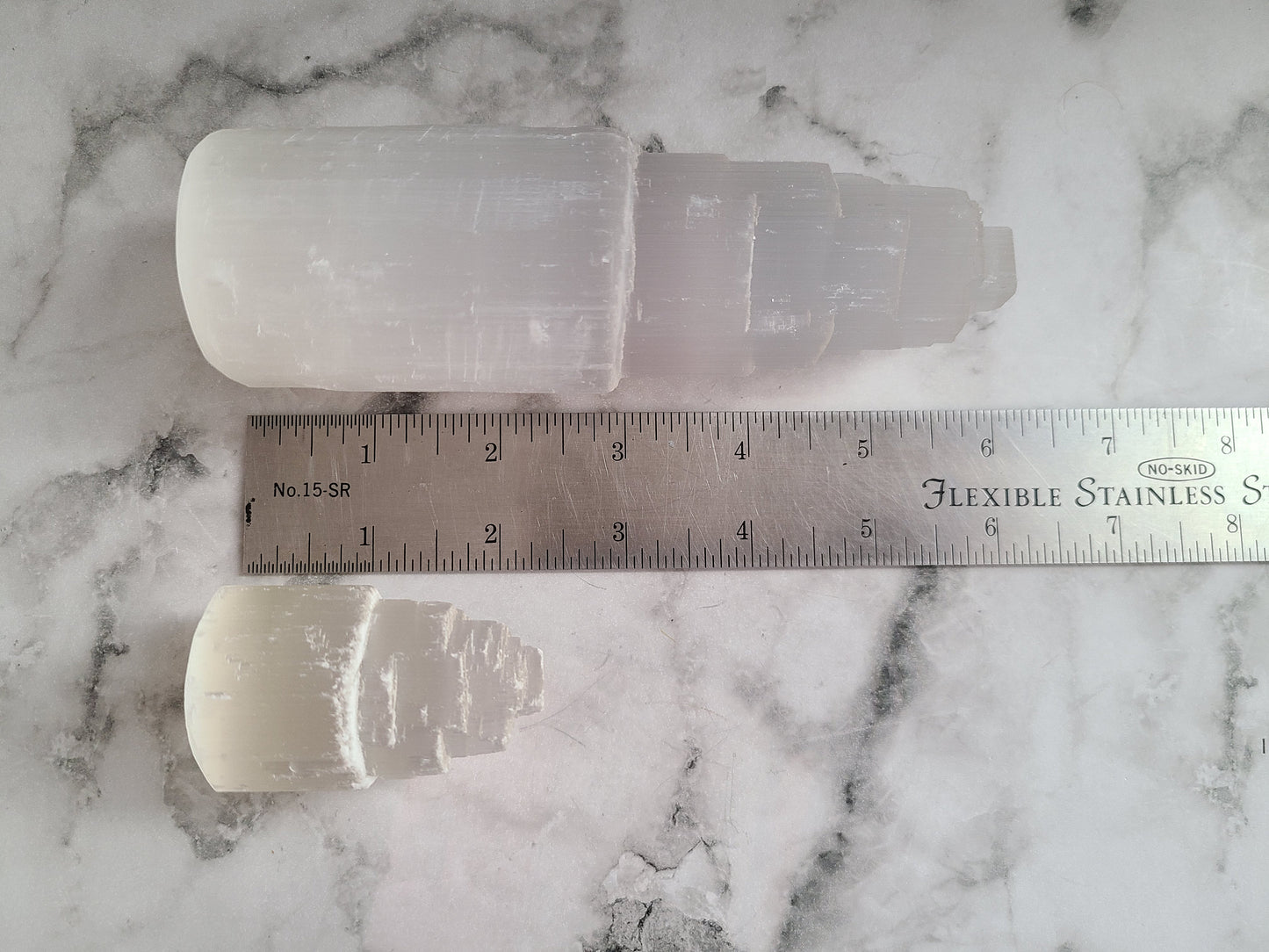 Small Selenite Tower | Satin Spar tiered Tower, Selenite Generator, Selenite Pillar, Raw Selenite, Crystal cleansing, Crystal charging