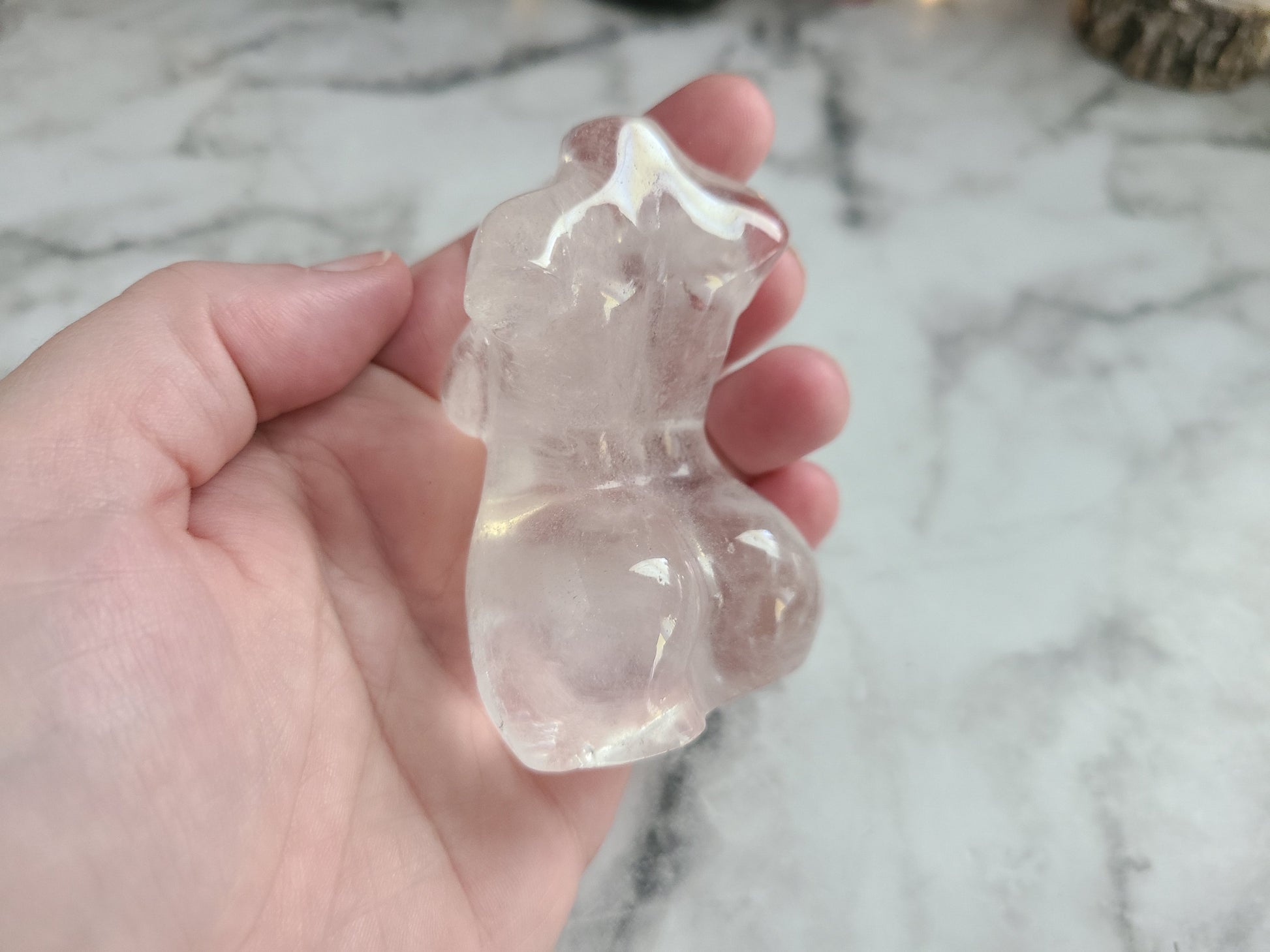 Plus size Clear Quartz Crystal Goddess Body| Ultra high quality, curvy, plus size, body positive, Divine feminine Crystal woman's body