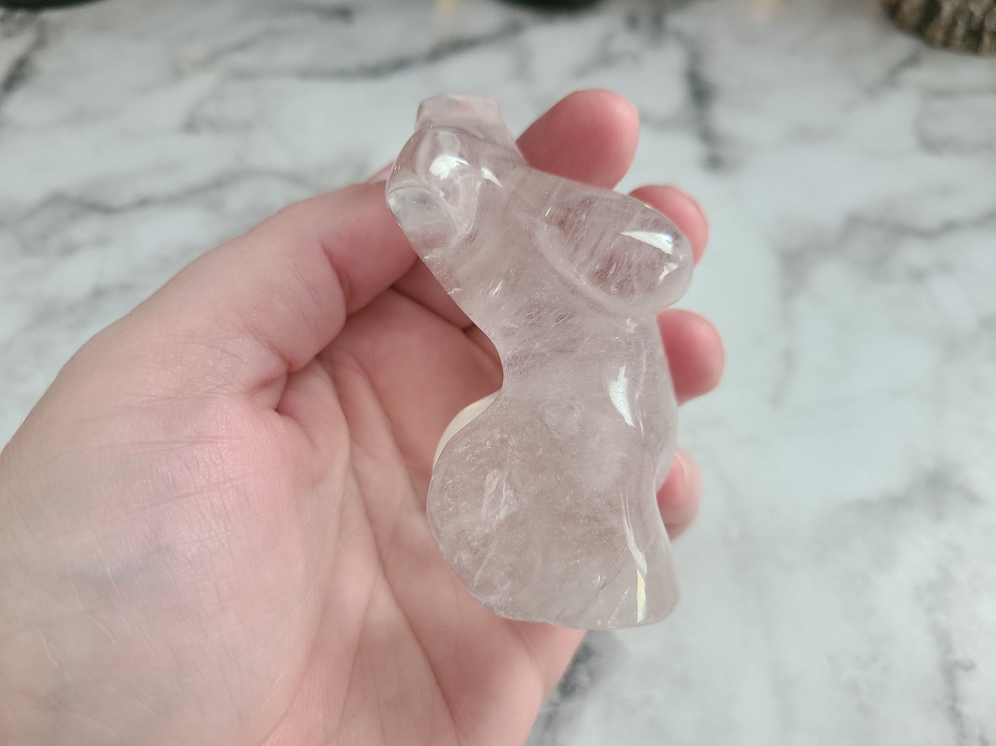 Plus size Clear Quartz Crystal Goddess Body| Ultra high quality, curvy, plus size, body positive, Divine feminine Crystal woman's body