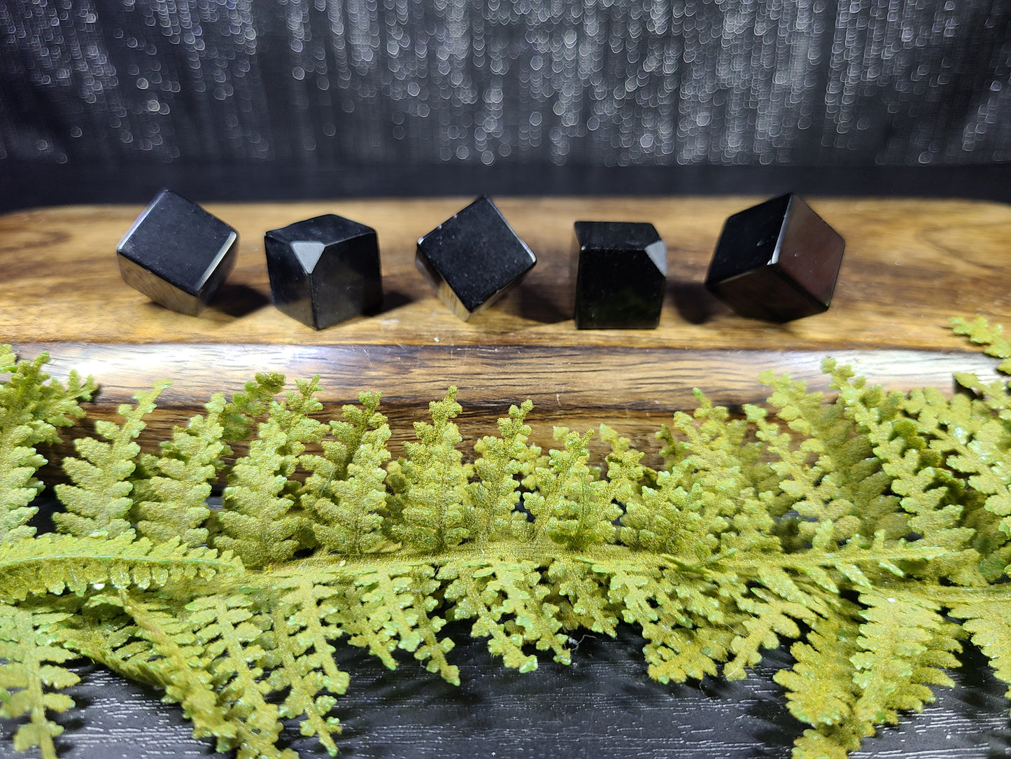 Black Obsidian "Floating" Mini Cubes