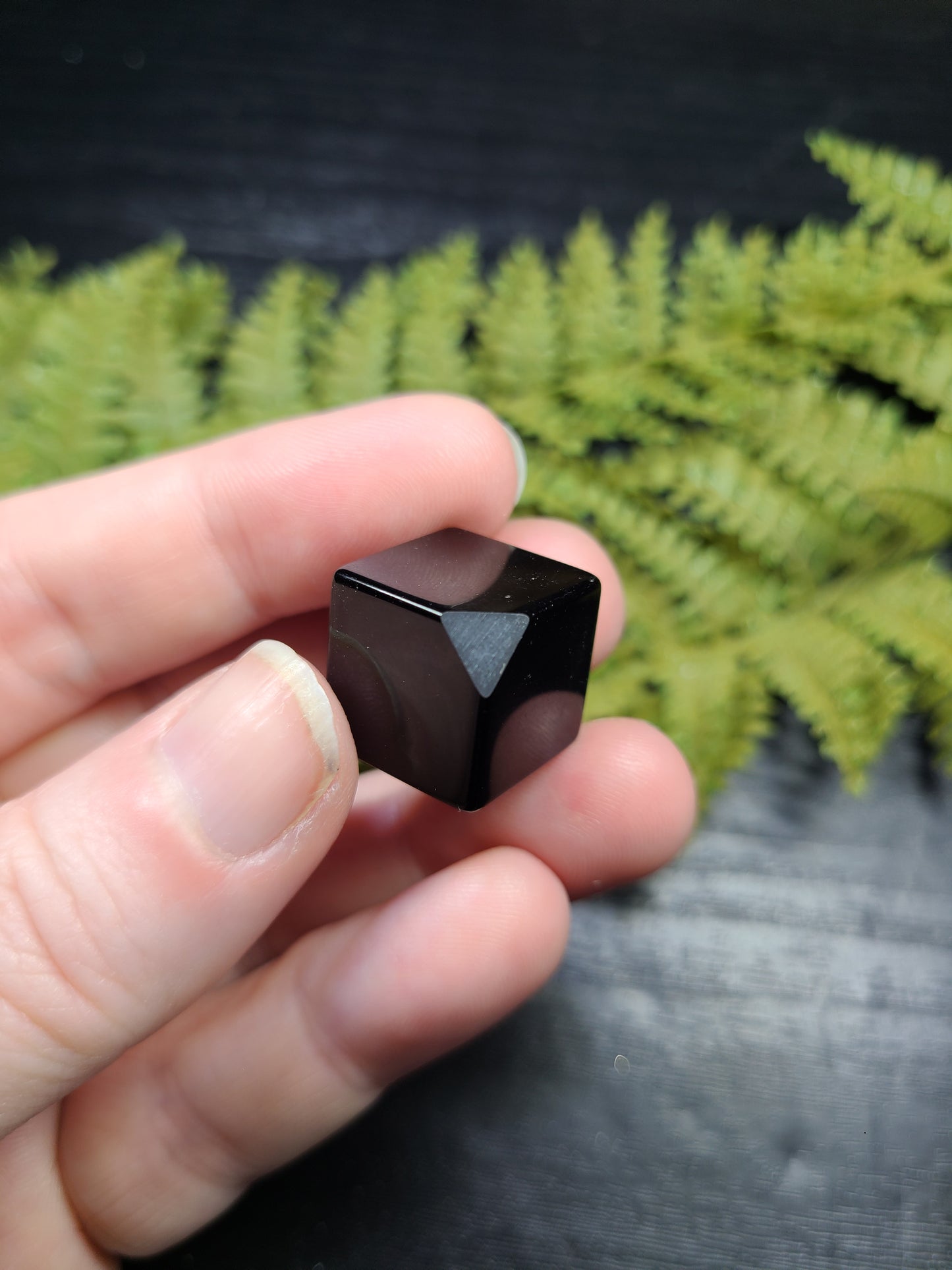 Black Obsidian "Floating" Mini Cubes