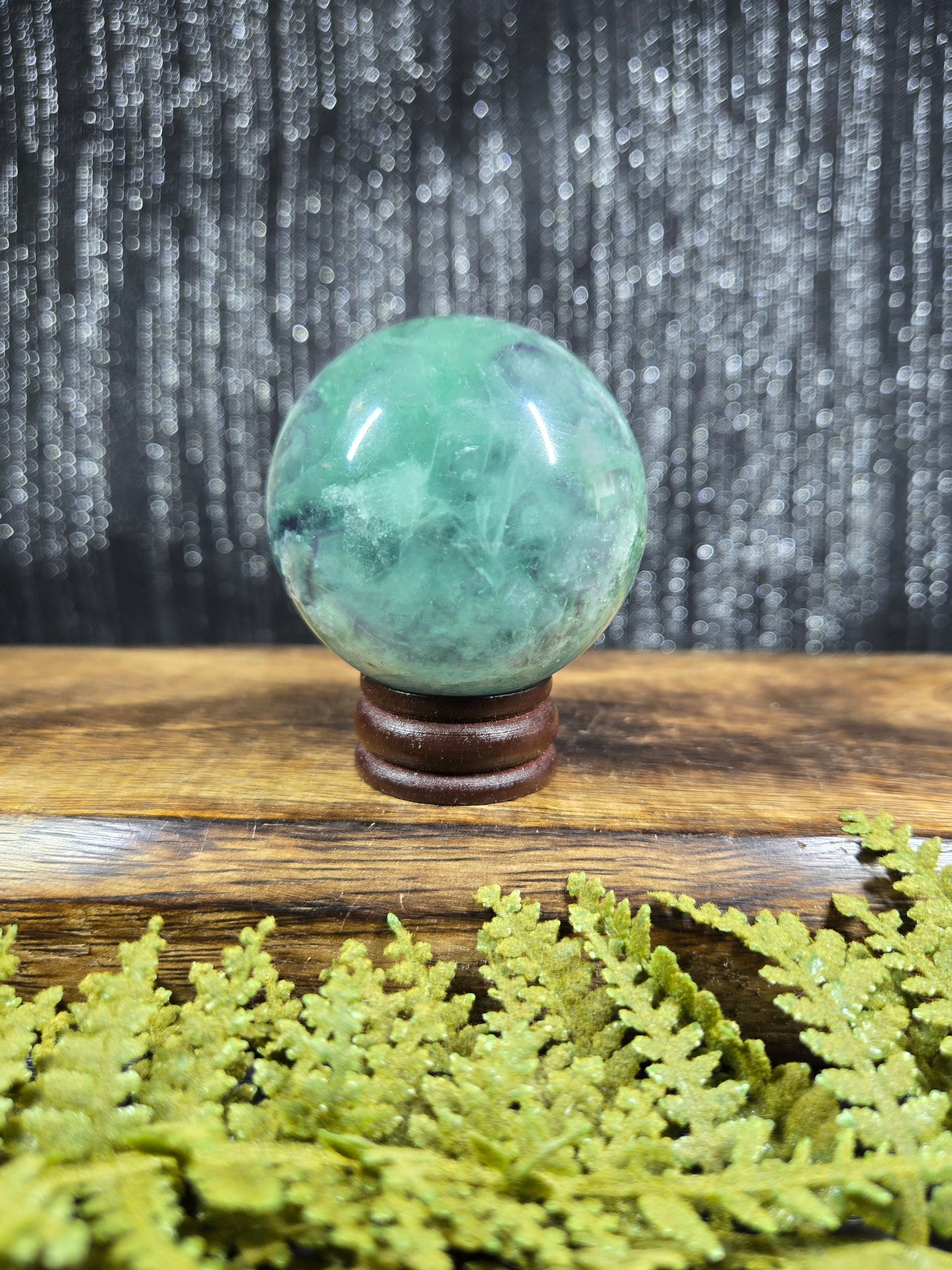 Rainbow Fluorite sphere