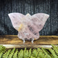 Gem rose quartz butterfly