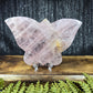 Gem rose quartz butterfly