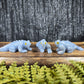 Angelite Iguana Carvings