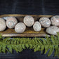 Peach moonstone & smokey quartz palm stones