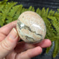 Peach moonstone & smokey quartz palm stones