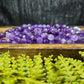 Faceted Amethyst Bracelet 8mm