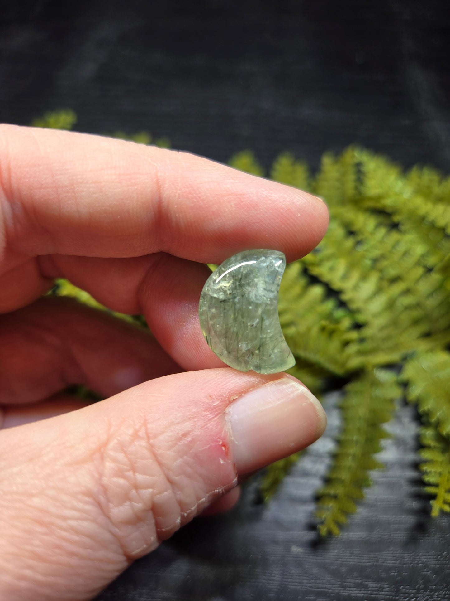 Prehnite & Epidote Mini Heart, Star or Moon